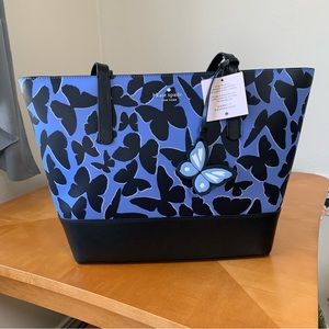 KATE SPADE Adley Butterfly Large Tote NWT
